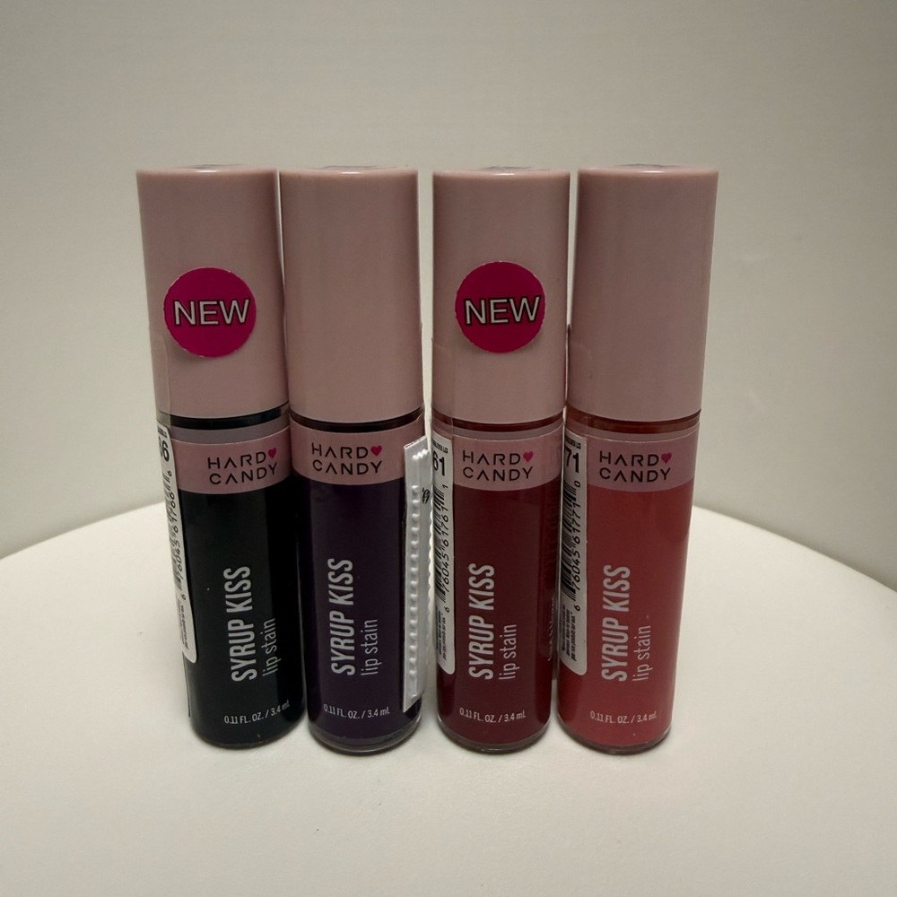 Hard Candy Syrup Kiss Lip Tint Lot of 4 – Mixed Shades –‎ New Sealed